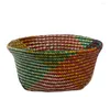 Förvaringskorgar S/M/L Seagrass Woven Basket Garden Flowerpot Planter Tvättarrangör Toys Holder Handmased Straw Folding Flower