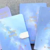 Domikea e créatif feuille d'or ciel étoiles modèle école étudiant relié journal cahiers avec feuilles colorées fournitures de papeterie A6