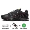 Big Size 12 Mulheres Mens TN Plus 3 Running Shoes Tuned III Spider-Verse Unity Malha Branco Preto Aqua Volt Multi Laser Azul TNS Treinadores Tn3 Platform Runner Sports Sneakers