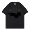 Männer T-shirts Korea Mode Mardi Männer T-shirt Sommer Casual Vielseitig Übergroßen Hemd Baumwolle Frauen T Top Harajuku Druck Hund hip Hop