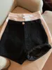 Pantaloncini da donna per le donne 2023 primavera sottile nero di lana Femme Y2k abbigliamento Pantalones Cortos De Mujer sexy pantaloni corti