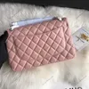 10A Sac à main en cuir de designer Sacs à rabat classiques de luxe Mode en peau d'agneau caviar abricot Femmes épaule bandoulière sacs à main en cuir véritable 1: 1 sac fourre-tout de qualité supérieure w