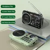 Radio Draagbare Mini Pocket FM-ontvanger Bluetooth50 Luidspreker HIFI TFU Disk MP3 Muziekspeler Ondersteuning Opname Koptelefoon Spelen 230830