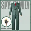 Costume a tema Anime Spy Family Loid Forger Costume cosplay uniforme da uomo vestito e cravatta camicia bianca 230830