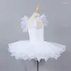 Bühnenkleidung Mädchen Frauen Ballett Kleid Ärmel Tutu Flauschige Kleider Gaze Rock Ballerina Kostüm Leistung Prinzessin Dancewear