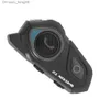 Motorcykel Bluetooth Helmet Headset Intercom Waterproof Wireless Intercomunicador Interphone Bluetooth 5.0 för 2 ryttare Ring Q230830