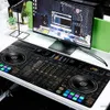 Muskuddar handled vilar stora spelmusepad DJ musik diskjockey mixer skivspelare datormatt tangentbord dyna stort skrivbord pad