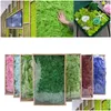 Flores decorativas grinaldas diy material de flor planta artificial musgo mini jardim micro paisagem acessórios casa gota entrega dhwht