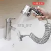 Bathroom Shower Heads Shower Hand Spray Kit Diverter Replacement Accessory Flower Sprinkler Faucet Silver External Bathroom Basin Water Saving Valve x0830