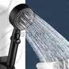 Badkamer Douchekoppen 1 set 5 Modus Badkamer Douche Set Hogedruk Douchekop Stopknop Zwart Waterbesparende Filter Douchekop Badkamer Accessoires x0830