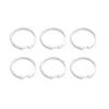 Rideaux de douche 12pcs Anneaux de rideau Crochet Cintre Crochets larges Boucle de drapé de bain