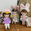 Dolls 112 Bjd Doll 12cm Ob11 Princess Dress Up Cute 20 Movable Joints Munecas Toys for Girls Kids Gift Boneca 230830