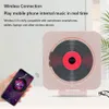 Leitor de CD Música portátil Display LED Bluetoothcompatível 51 Estéreo Ser Rádio FM Controle Remoto Sem Fio Infravermelho 230829