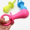 Zabawki dla psów żucia 1pcs Pet for Small Dogs Rubber odporność na gryzie zęby czyszcząca trening do żucia Puppy Cats 230829