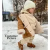 Conjuntos de roupas 2023 crianças crianças velo roupas de inverno sólido algodão com capuz moletom + calças criança infantil terno menino menina casual roupas quentes 230830