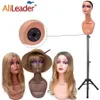 Wig Stand Female Mannequin Manikin Head Stand Realistic Mannequin Head utan axlar Halva kropp Wig Hat Display Cosmetology Head 230830