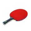 Raquetes de tênis de mesa raquete de treinamento curto punho longo estudante ping pong paddle 2 pás com 3 bolas de pingue-pongue saco de armazenamento 230829