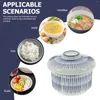 Serviessets Keramische kom met grote capaciteit Japanse soep met deksel Veelzijdig gestoomd ei met deksel