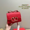 Borsa con diamanti Borsa a mano Valentinov Borsa tipo tofu Borse Volo Serata estiva Borsa a tracolla da donna con patta in pelle Quadrata Z I4M4 Z GW9L