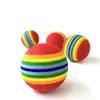 Dog Toys Tuggar 1st Colorful Pet Rainbow Foam Fetch Balls Training Interactive Funny Toy 230829