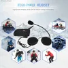 V6 PRO Wasserdichtes Motorrad-Bluetooth-Helm-Intercom-Headset 800M BT Interphone für 6 Fahrer Musik-Player Mehrzweck Q230830
