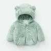 Daunenmantel 1-5 Jahre Kinder-Schafkuchen-Kaschmir-gepolsterte Jacke mit Kapuze, Kleinkind-Mädchen-Winterkleidung