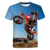 Męskie koszule T Summer 3D Drukuj Motocross Graphic Grapiowe Produkty Trendów