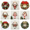 Christmas Decorations Christmas Wreath Front Door Wall Decorations Wreath Garland Home Outdoor Window Wreath Hanging Ornaments Christmas New Year Gifts