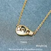 Pingente colares moda graciosa design criativo lâmpada cena de neve colar cor de ouro para mulheres jóias acessórios presente
