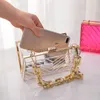 Tote Designer Bag Women Luxury Handväskor Designer Clutch Clear Purse Bag Transparent Wedding Thick Strap Caitlin_Fashion_Bags