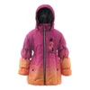 Para baixo casaco de inverno menina rosa jaqueta 3-6y terno de esqui da menina crianças esporte casacos quentes algodão poliéster superior à prova dwaterproof água com capuz muumi