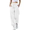 Sahne Wear Women's Alt Sweetpants Joggers Pantolon Egzersiz Cepli Yüksek Bel Yoga