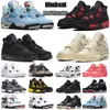 Hoge basketbalschoenen University Blauw Wit Oero Shimmer Black Cat 4S Lightning Union Noir Fire Red Bred Pure Money Metallic Paars Groen Sneakers Dames Sneakers