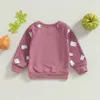 Sudaderas con capucha Sudaderas FOCUSNORM 0 4Y Niños pequeños Niñas Camisetas de Halloween Letra Estampado de fantasmas Patchwork Jerseys de manga larga Sudadera Tops 230830