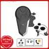 BT-S3 Multi Interphone 1000m Motorcykel Bluetooth-kompatibel hjälm Intercom Intercomunicador Interfones Headset för 3 Riders Q230830