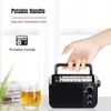 Rádio Retekess TR604 AM FM portátil plug-in transistor alimentado por baterias 3 D ou AC 220V para idosos e residências 230830