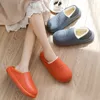 Slippers Women Waterproof Fur Slippers Winter Warm Plush Household Slides Indoor Home Thick Sole Footwear Non-Slip Shoes Couple Sandals 230830