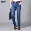 KUBRO printemps été mode hommes lâche droite léger jean haute qualité Stretch pantalon coton Denim classique marque pantalon HKD230829