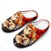 Pantoufles Rengoku Kyojuro (4) Sandales en peluche décontractées pour garder au chaud, chaussures thermiques pour hommes et femmes, pantoufles de lit, mocassins en coton pour la maison