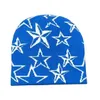 Шарики пять заостренных звездных вязаных мужских и женских жаккардовых шляп популярные хип-хоп шерстяные шапки на открытом воздухе спортивные тенденции холодные шляпы