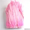 Party Decoration Wholesale 10 Yards 10-12 Inch Width Rooster Tail Feather Trim Coque Trimming For Crafts Dress Skirt Costumes Plumes Ot3Zk