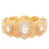 Cinturones Cadena de cintura dorada para damas fiesta de boda cinturón de metal personalizado para mujer exclusivo aristócrata 230830