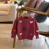 Пуловер Milancel 2023 Осенние Дети Отвики Свитеры Вязаные кардиганы для девочек для девочек.