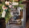 Autocollants muraux miroir de bienvenue de mariage, autocollant en vinyle, conception Simple, noms personnalisés, signe de décoration, Art personnalisé AZ657 230829