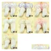 Chaussettes pour enfants 8 couleurs bébé filles coton dentelle trois-nsional chaussette à volants infantile enfant en bas âge vêtements pour enfants cadeaux de Noël M3214 Drop Deliv Dhsj2