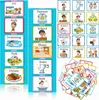 Calendrier d'intelligence pour les tout-petits Matériel d'apprentissage de l'autisme 35 cartes de routine pour enfants Planificateur mural visuel2 hartS cheduleB oardf orH omeS chool2R ughSt rips35 23830