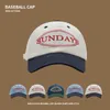 Top Caps Moda Dikiş Denim Beyzbol Kapağı Avrupa ve Amerikan Bahar Sonbahar Kapağı Yüz Harfleri İşlemeli Zirve Kadınlar 230830