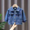 Vestes enfants Denim Trench Coat broderie garçon bébé vêtements d'extérieur décontractés printemps automne vêtements 230830