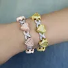 Nouveau Designer Stéréoscopique Coeur Amour Numéro 8 Forme Chaîne Cubaine Bracelet Élégant Bracelet Collier Hip Hop Femmes Hommes Cadeau De Fête En Gros Bijoux