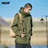 Men's Casual Shirts HIQOR Autumn Winter Men Jacket Windbreak Outdoor Wear Jackets for Protection Breathable Baggy Man Y2k Camping 230829